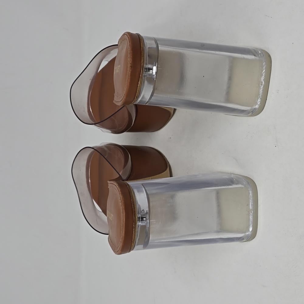 Larroude Dolly Lucite Vinyl Platform Women's Mules - Picture 4 of 8
